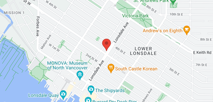 map of 306 305 LONSDALE AVENUE
